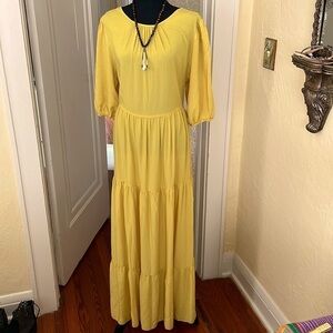 NWT ASOS Nobody’s Child Tiered Maxi Dress Size 12
